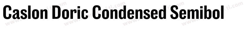Caslon Doric Condensed Semibold Ita字体转换